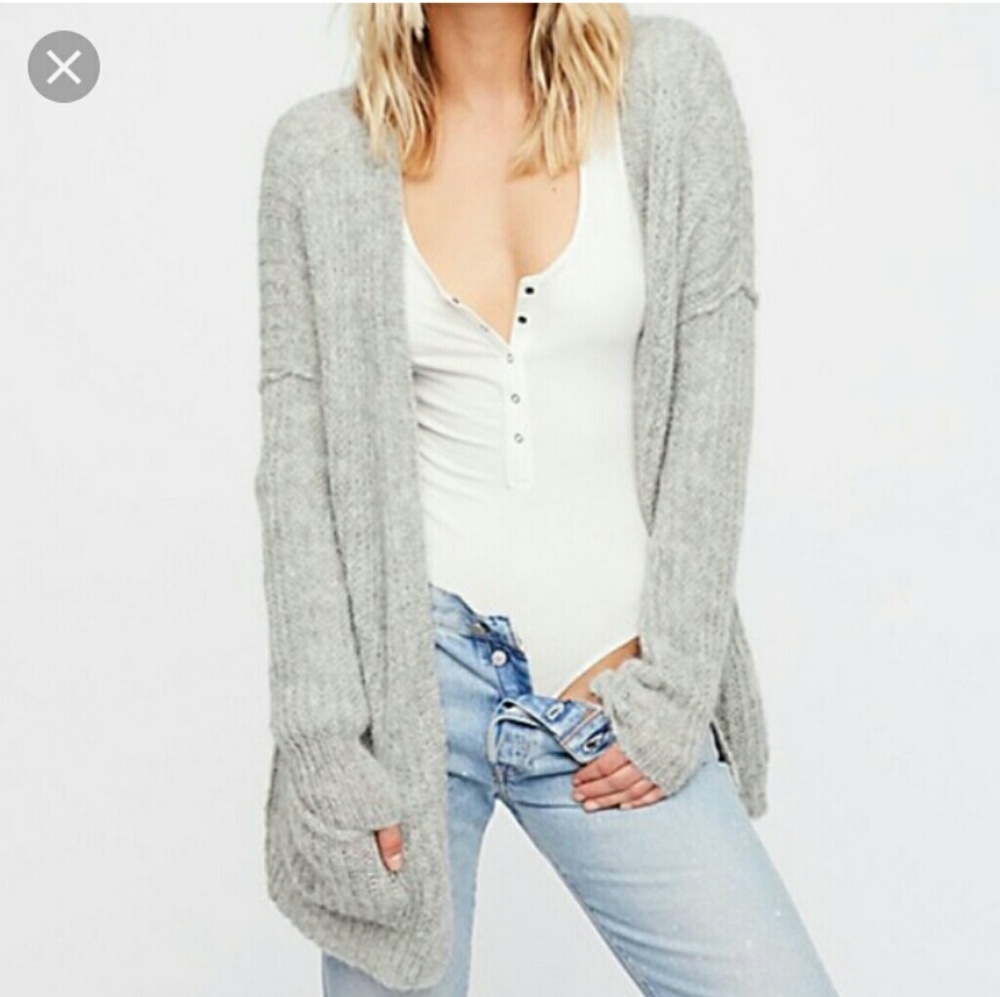 Free people weekend getaway cardigan, alpaca